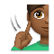 Deaf Man- Medium-Dark Skin Tone emoji on LG